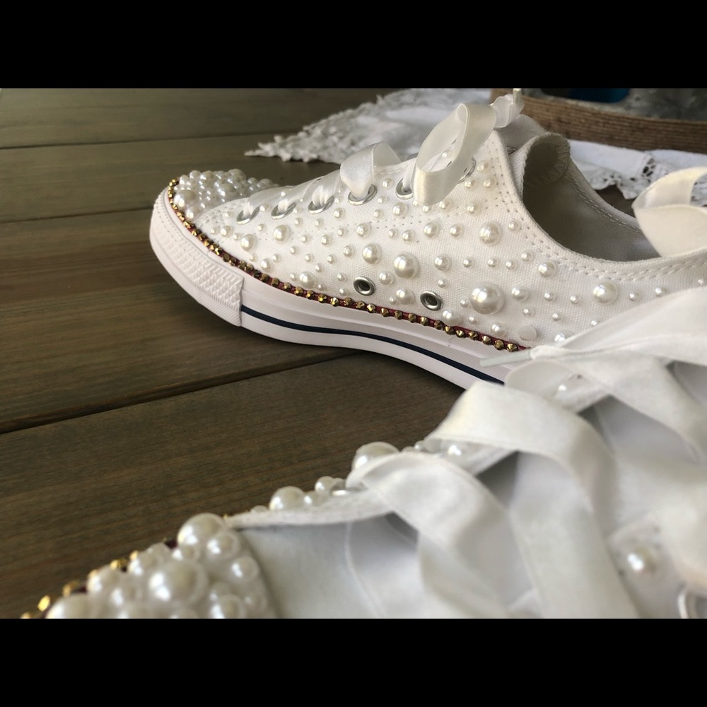 Bling Converse (white ribbon) - Picture 8 of 8